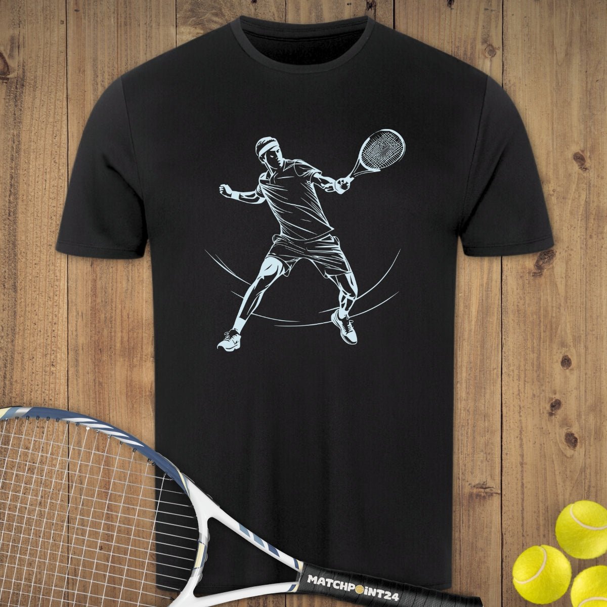 Profispieler | Herren Sport T-Shirt - Matchpoint24 - Kleidung für Tennisfans