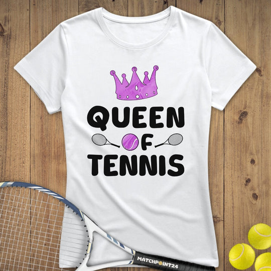 Queen of Tennis | Premium Damen T-Shirt - Matchpoint24 - Kleidung für Tennisfans