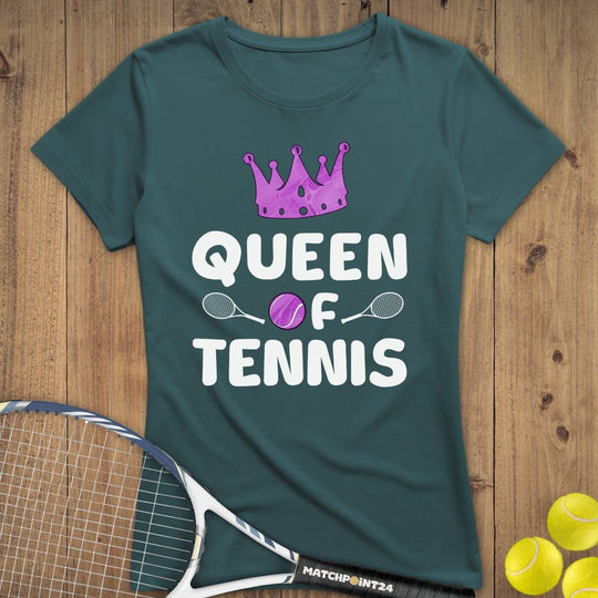 Queen of Tennis | Premium Damen T-Shirt - Matchpoint24 - Kleidung für Tennisfans