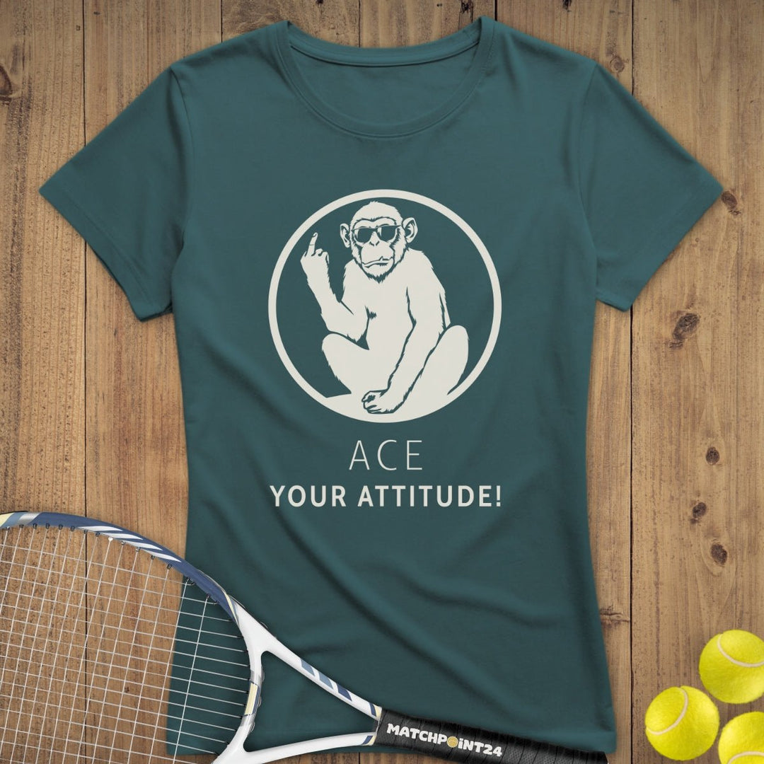 Quiet Please Attitude | Premium Damen T-Shirt - Matchpoint24 - Kleidung für Tennisfans