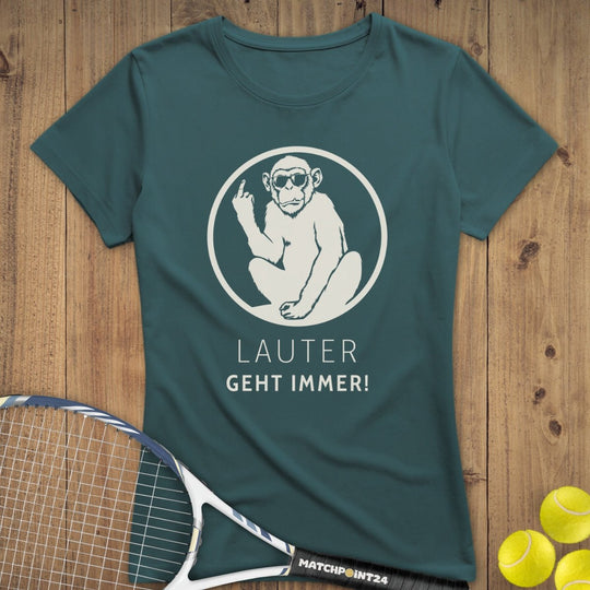 Quiet Please Lauter geht immer | Premium Damen T-Shirt - Matchpoint24 - Kleidung für Tennisfans