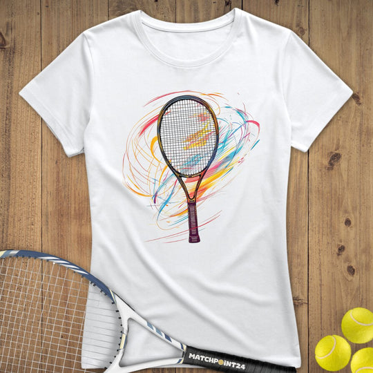 Racket Artistry June | Premium Damen T-Shirt - Matchpoint24 - Kleidung für Tennisfans