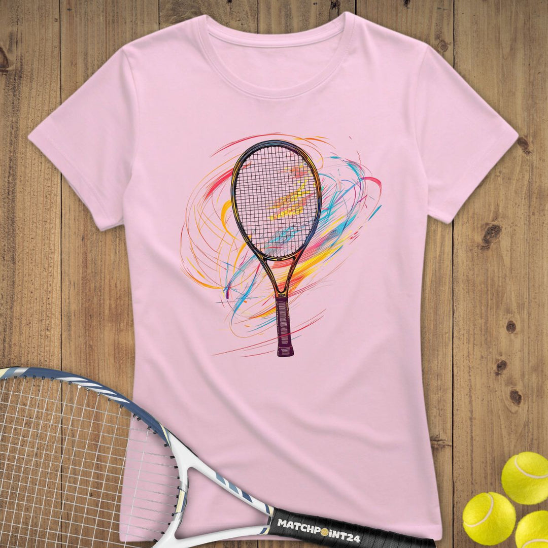 Racket Artistry June | Premium Damen T-Shirt - Matchpoint24 - Kleidung für Tennisfans