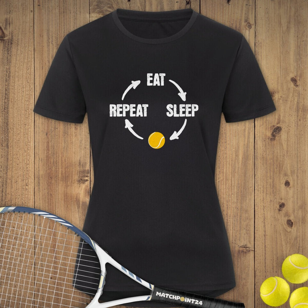 Repeat | Damen Sport T-Shirt - Matchpoint24 - Kleidung für Tennisfans