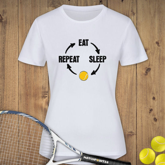 Repeat | Damen Sport T-Shirt - Matchpoint24 - Kleidung für Tennisfans