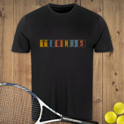 Retro Tennis Grunge | Herren Sport T-Shirt - Matchpoint24 - Kleidung für Tennisfans