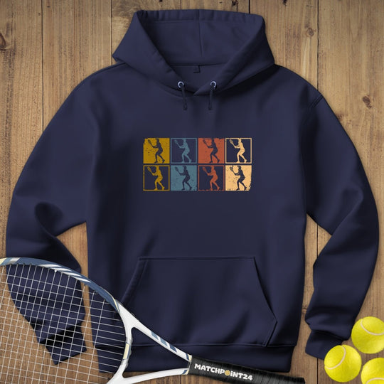 Retro Tennisfrauen | Hoodie (Unisex) - Matchpoint24 - Kleidung für Tennisfans