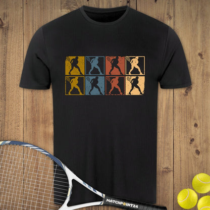 Retro Tennismänner | Herren Sport T-Shirt - Matchpoint24 - Kleidung für Tennisfans