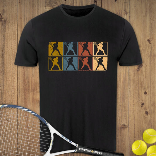 Retro Tennismänner | Herren Sport T-Shirt - Matchpoint24 - Kleidung für Tennisfans