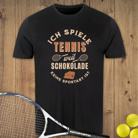 Schokolade | Herren Sport T-Shirt - Matchpoint24 - Kleidung für Tennisfans