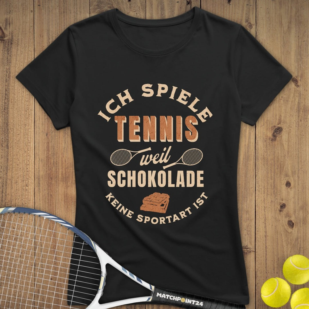 Schokolade | Premium Damen T-Shirt - Matchpoint24 - Kleidung für Tennisfans