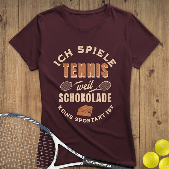 Schokolade | Premium Damen T-Shirt - Matchpoint24 - Kleidung für Tennisfans