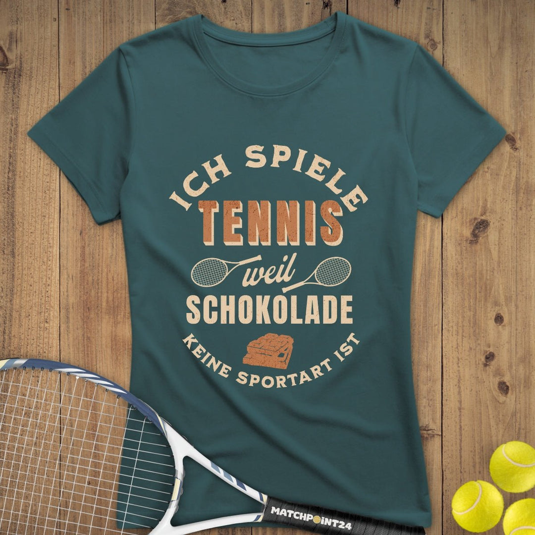 Schokolade | Premium Damen T-Shirt - Matchpoint24 - Kleidung für Tennisfans