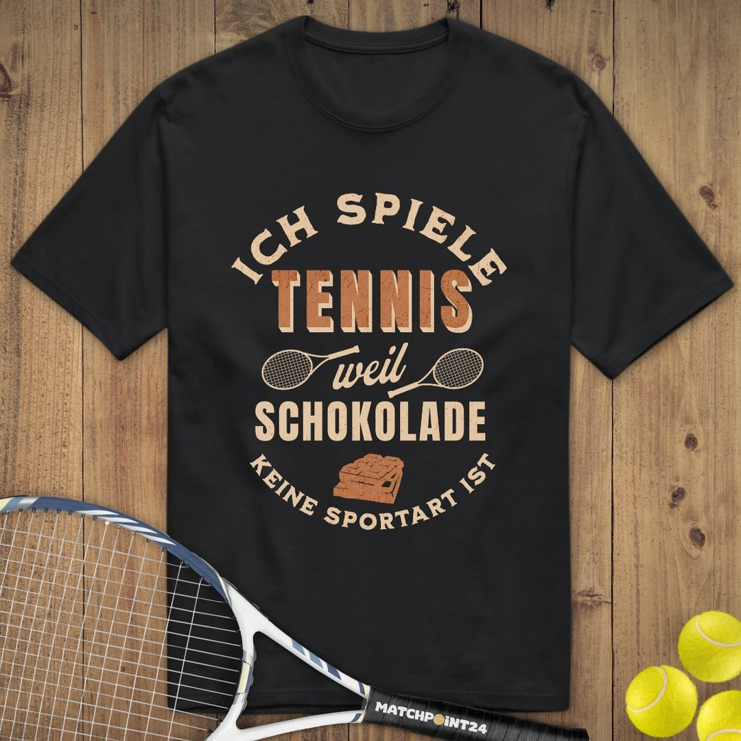 Schokolade | Premium Herren T-Shirt - Matchpoint24 - Kleidung für Tennisfans