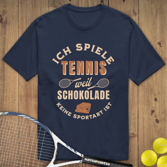 Schokolade | Premium Herren T-Shirt - Matchpoint24 - Kleidung für Tennisfans