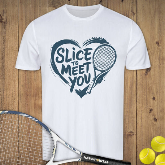 Slice to meet you | Herren Sport T-Shirt - Matchpoint24 - Kleidung für Tennisfans