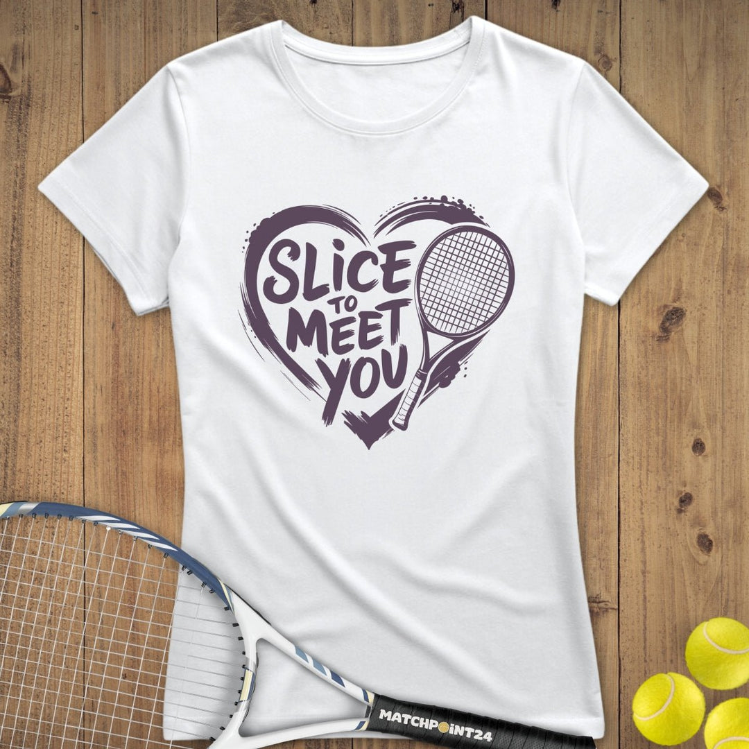 Slice to meet you | Premium Damen T-Shirt - Matchpoint24 - Kleidung für Tennisfans