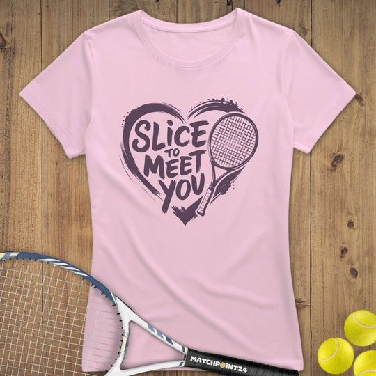 Slice to meet you | Premium Damen T-Shirt - Matchpoint24 - Kleidung für Tennisfans