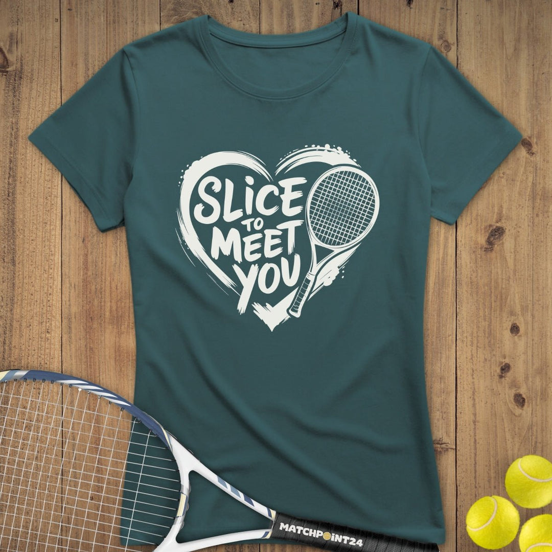 Slice to meet you | Premium Damen T-Shirt - Matchpoint24 - Kleidung für Tennisfans