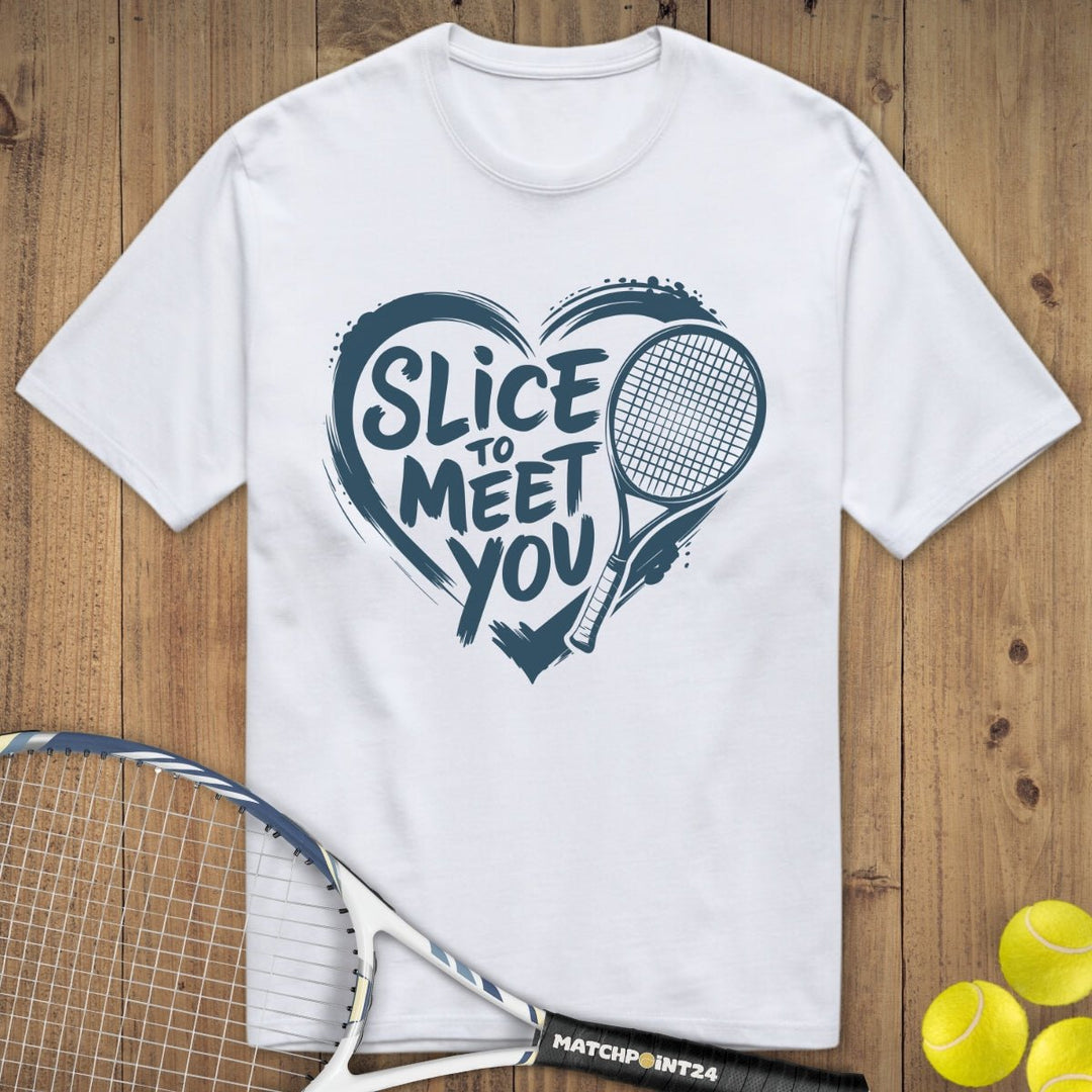 Slice to meet you | Premium Herren T-Shirt - Matchpoint24 - Kleidung für Tennisfans