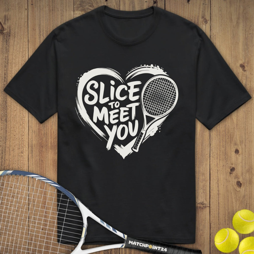 Slice to meet you | Premium Herren T-Shirt - Matchpoint24 - Kleidung für Tennisfans