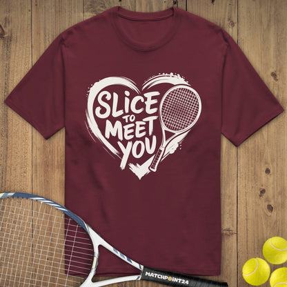 Slice to meet you | Premium Herren T-Shirt - Matchpoint24 - Kleidung für Tennisfans