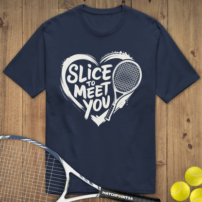 Slice to meet you | Premium Herren T-Shirt - Matchpoint24 - Kleidung für Tennisfans
