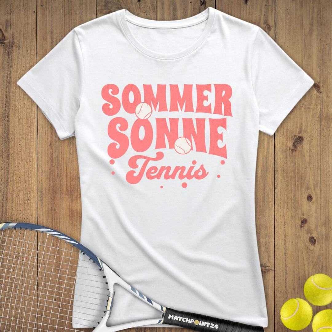 Sommer Sonne Tennis | Premium Damen T-Shirt - Matchpoint24 - Kleidung für Tennisfans