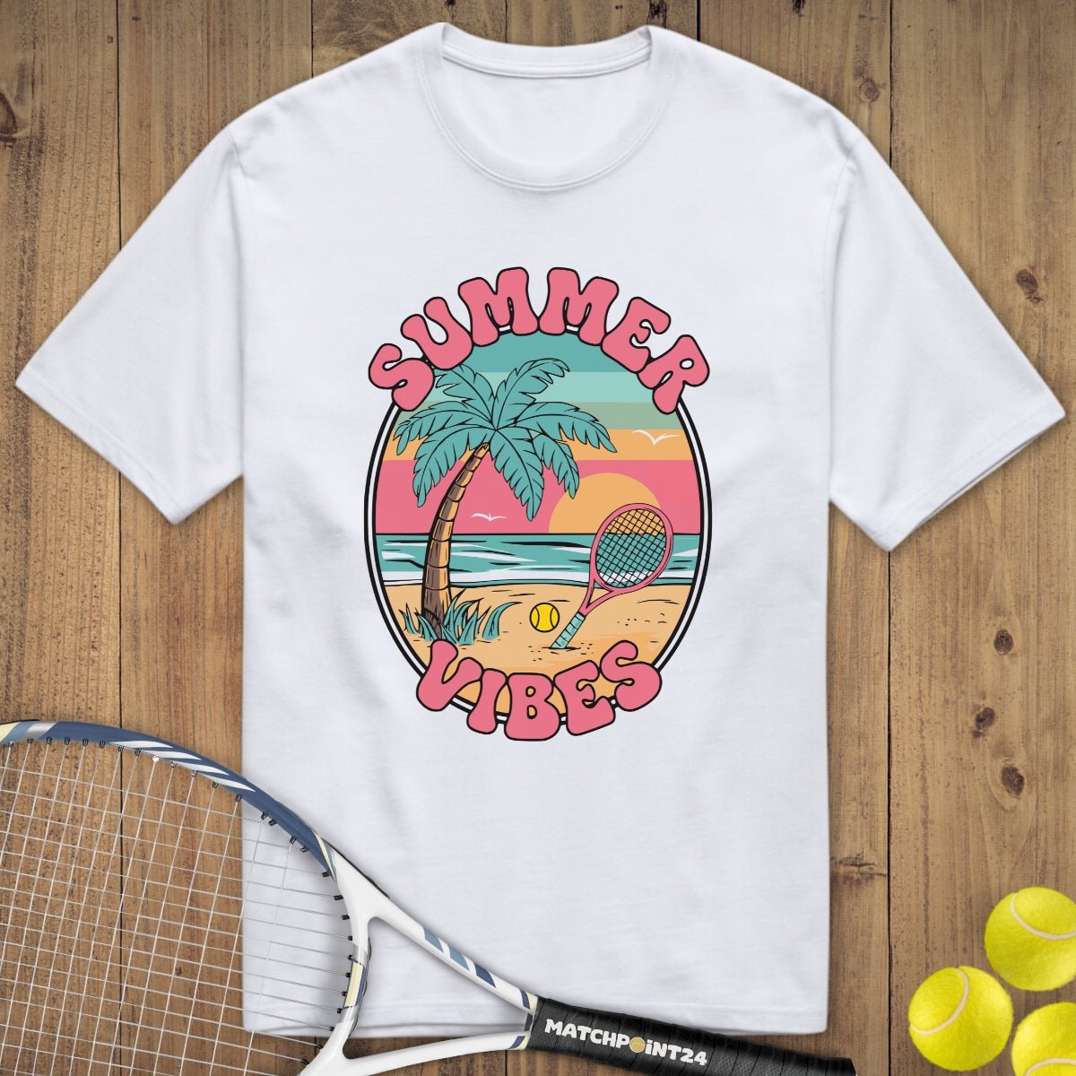 Sommer Vibes | Premium Herren T-Shirt - Matchpoint24 - Kleidung für Tennisfans