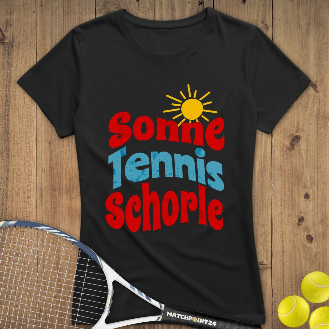 Sonne Tennis Schorle | Premium Damen T-Shirt - Matchpoint24 - Kleidung für Tennisfans