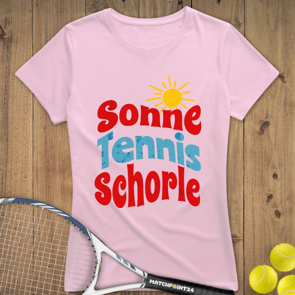 Sonne Tennis Schorle | Premium Damen T-Shirt - Matchpoint24 - Kleidung für Tennisfans