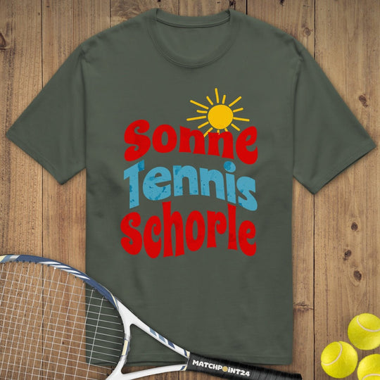 Sonne Tennis Schorle | Premium Herren T-Shirt - Matchpoint24 - Kleidung für Tennisfans