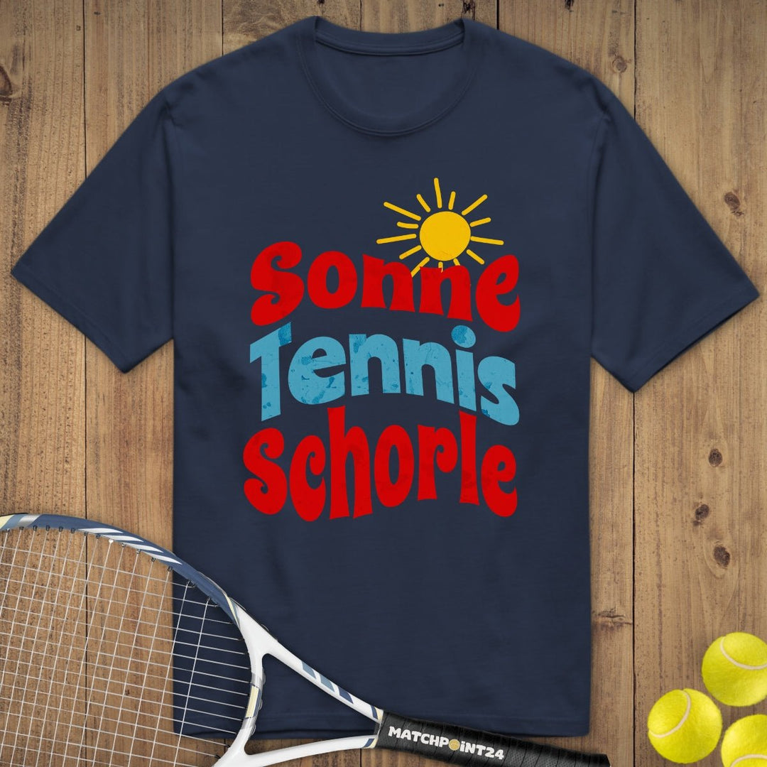 Sonne Tennis Schorle | Premium Herren T-Shirt - Matchpoint24 - Kleidung für Tennisfans