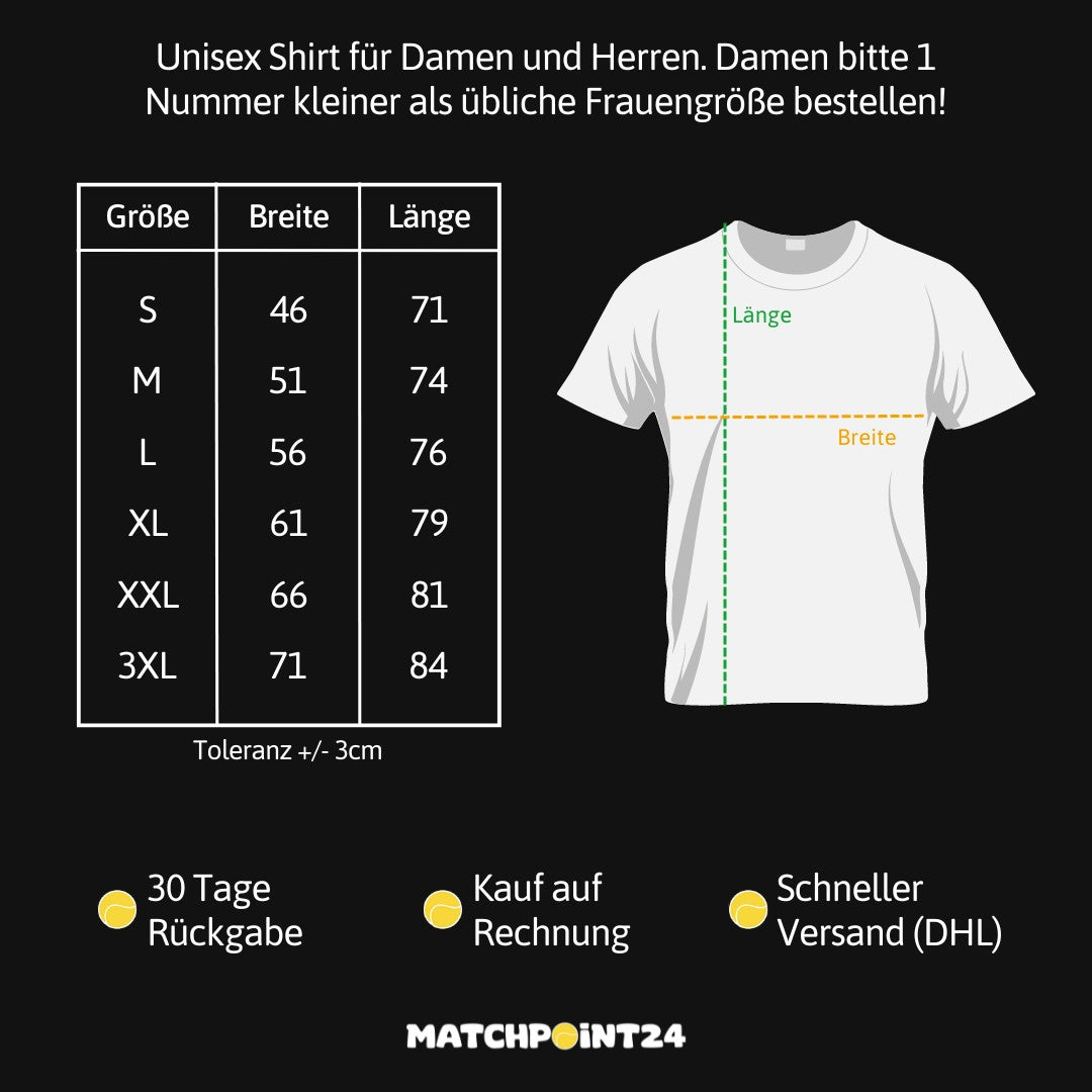 Sonne Tennis Wein | Basic T-Shirt (limitiert) - Matchpoint24 - Kleidung für Tennisfans