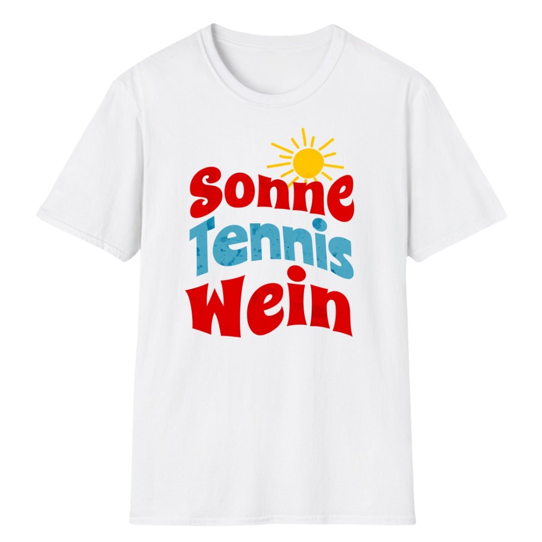 Sonne Tennis Wein | Basic T-Shirt (limitiert) - Matchpoint24 - Kleidung für Tennisfans