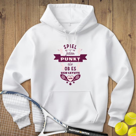 Spiel jeden Punkt | Hoodie (Damen) - Matchpoint24 - Kleidung für Tennisfans