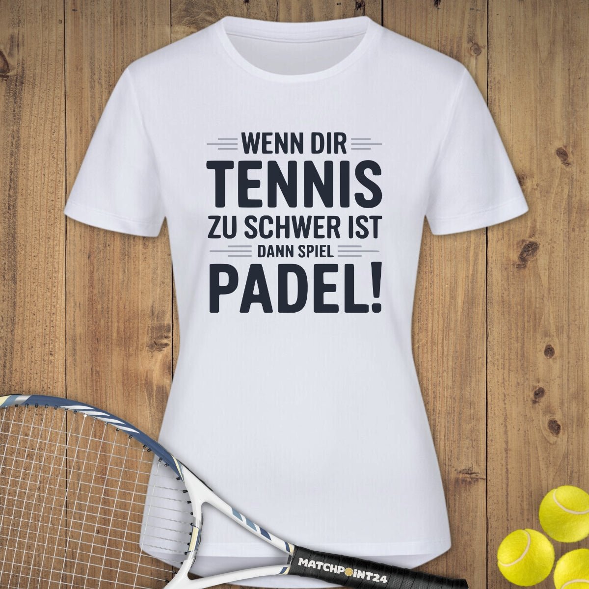 Spiel Padel | Damen Sport T-Shirt - Matchpoint24 - Kleidung für Tennisfans