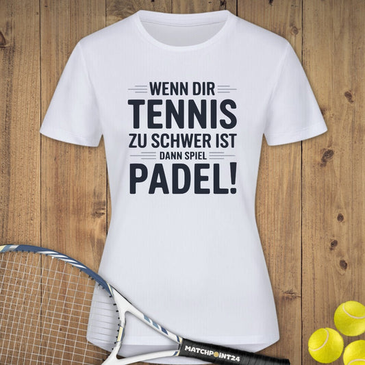 Spiel Padel | Damen Sport T-Shirt - Matchpoint24 - Kleidung für Tennisfans