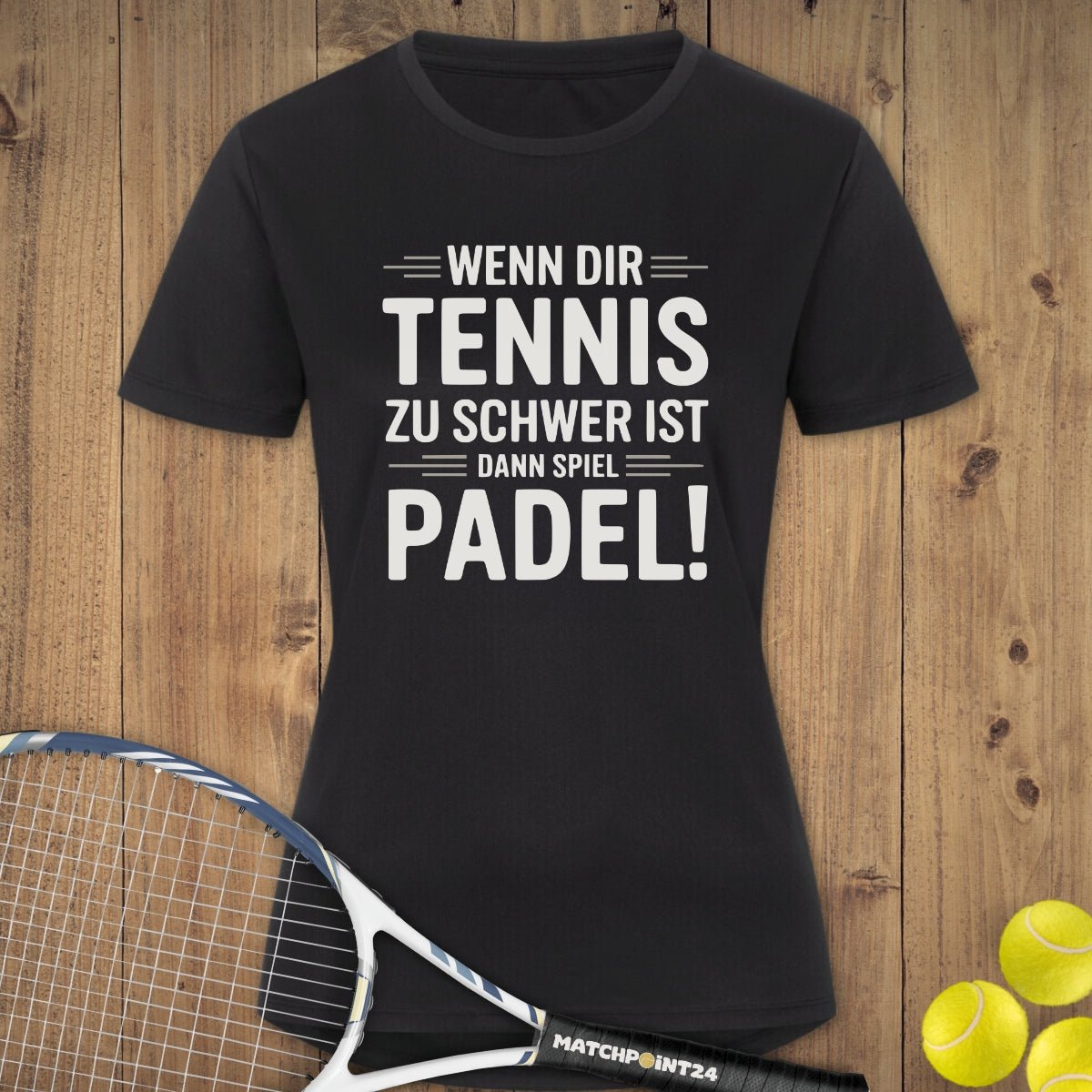 Spiel Padel | Damen Sport T-Shirt - Matchpoint24 - Kleidung für Tennisfans