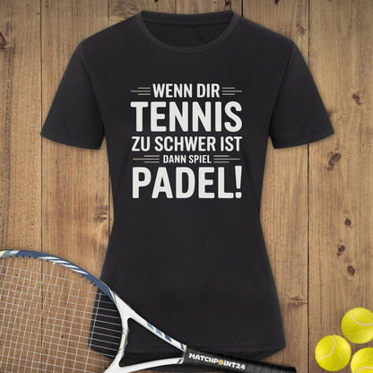 Spiel Padel | Damen Sport T-Shirt - Matchpoint24 - Kleidung für Tennisfans