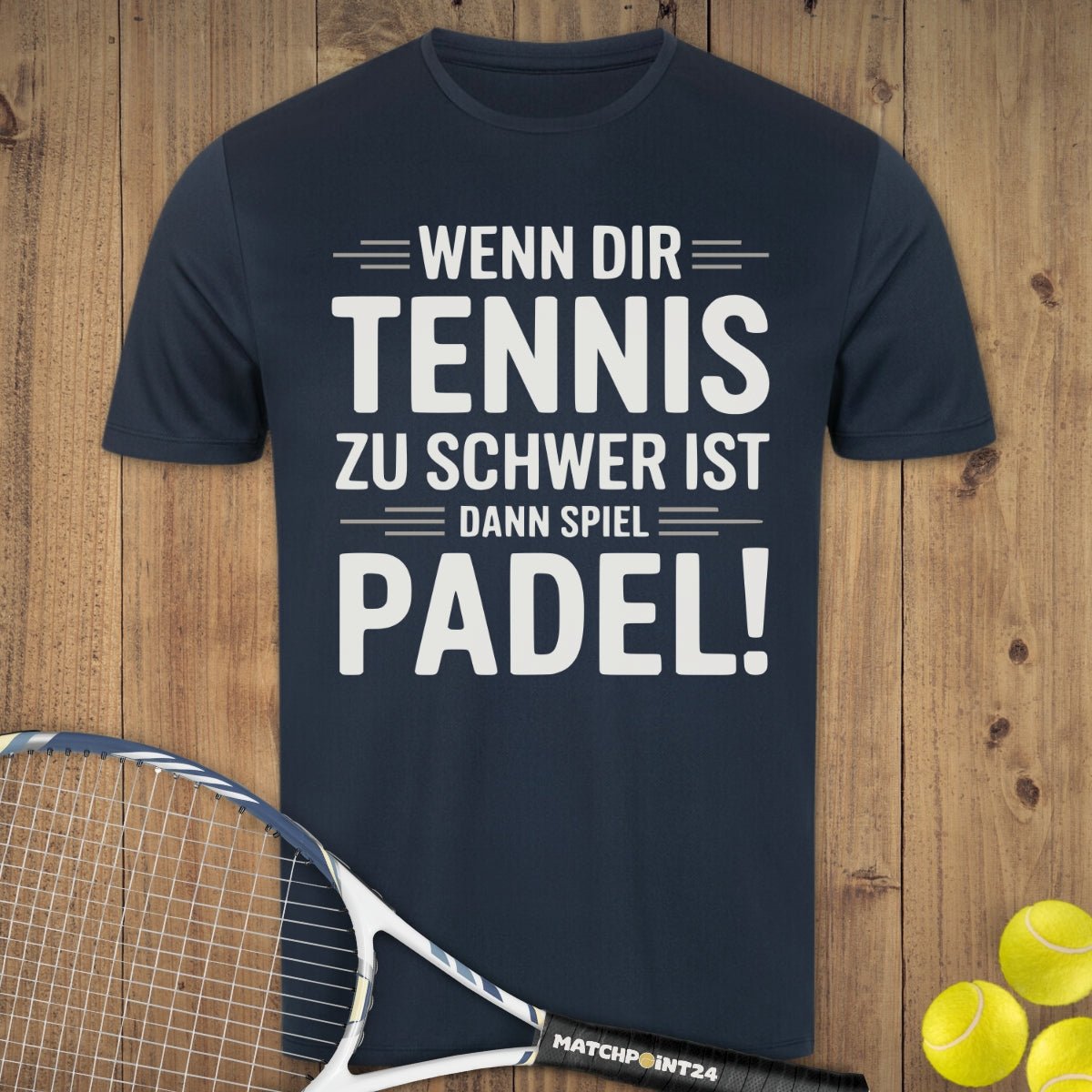 Spiel Padel | Herren Sport T-Shirt - Matchpoint24 - Kleidung für Tennisfans