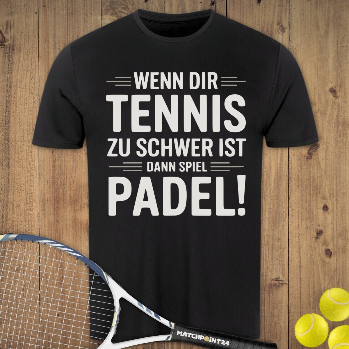 Spiel Padel | Herren Sport T-Shirt - Matchpoint24 - Kleidung für Tennisfans