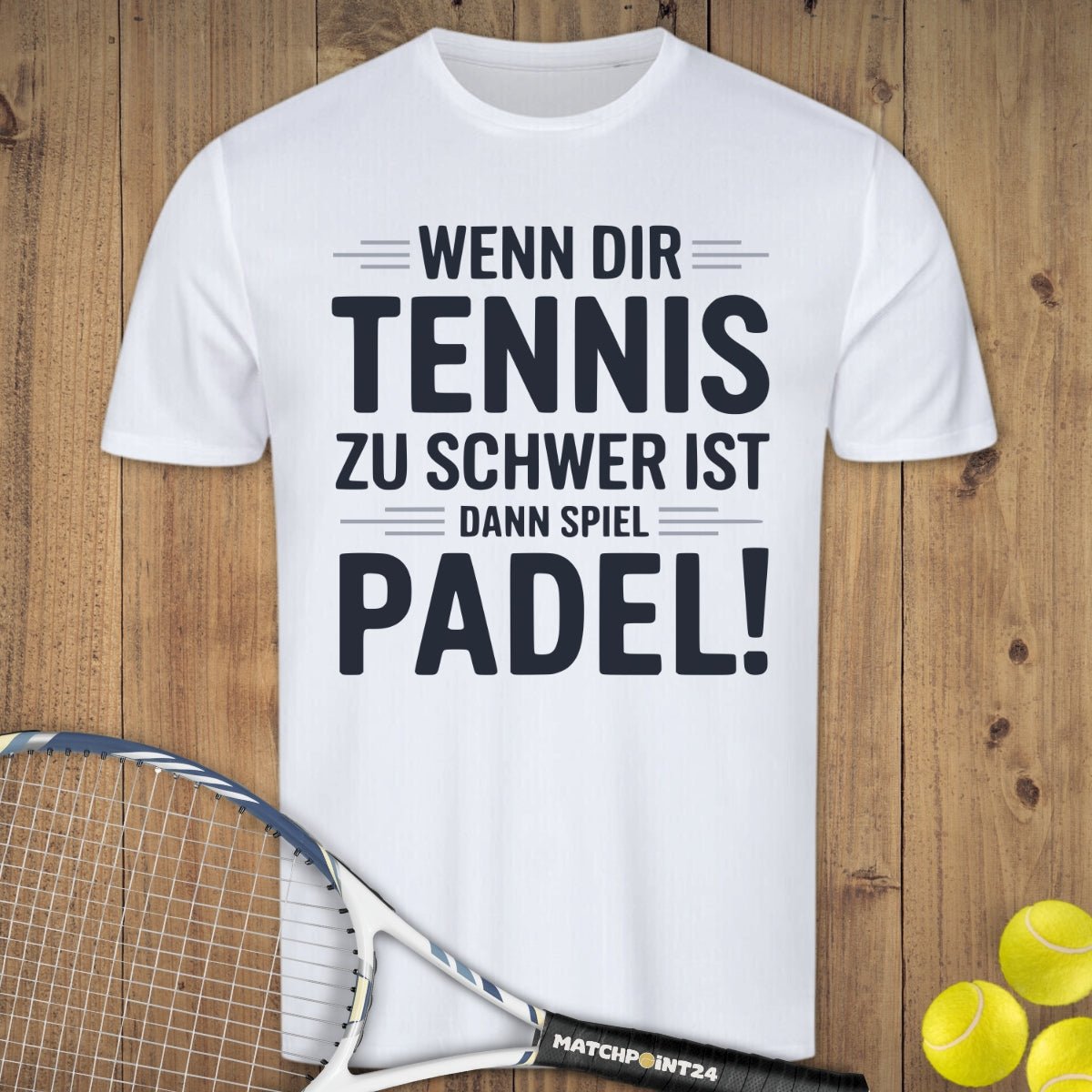 Spiel Padel | Herren Sport T-Shirt - Matchpoint24 - Kleidung für Tennisfans