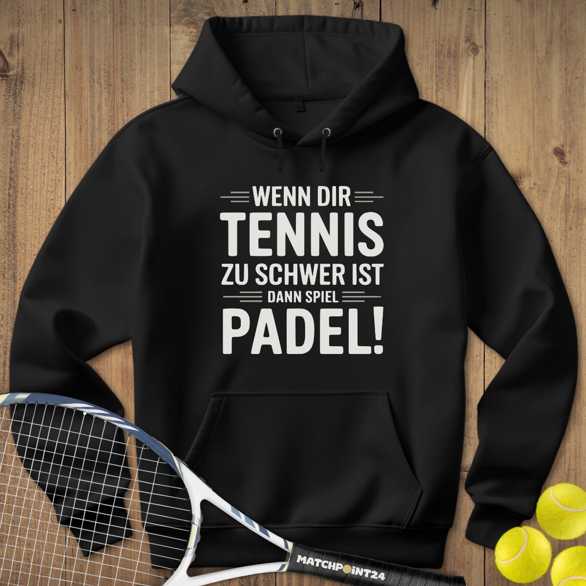 Spiel Padel | Hoodie (Unisex) - Matchpoint24 - Kleidung für Tennisfans