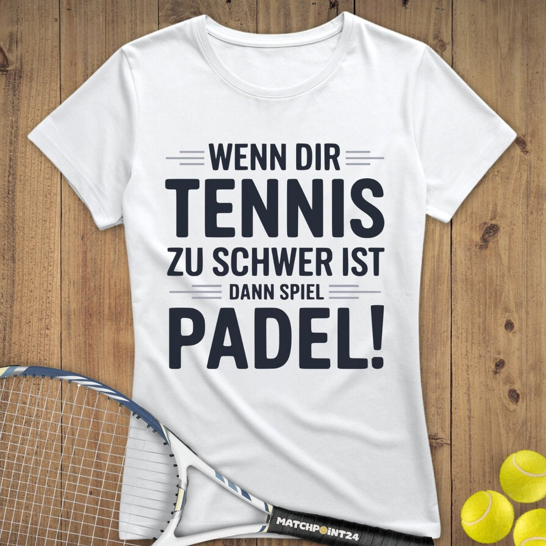 Spiel Padel | Premium Damen T-Shirt - Matchpoint24 - Kleidung für Tennisfans