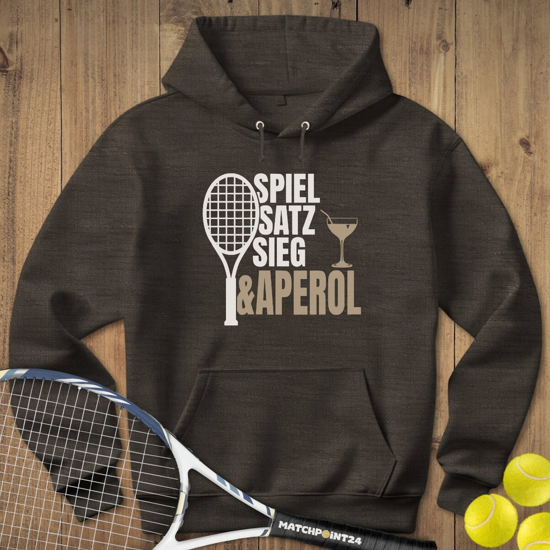 Spiel Satz Sieg Aperol | Hoodie (Unisex) - Matchpoint24 - Kleidung für Tennisfans