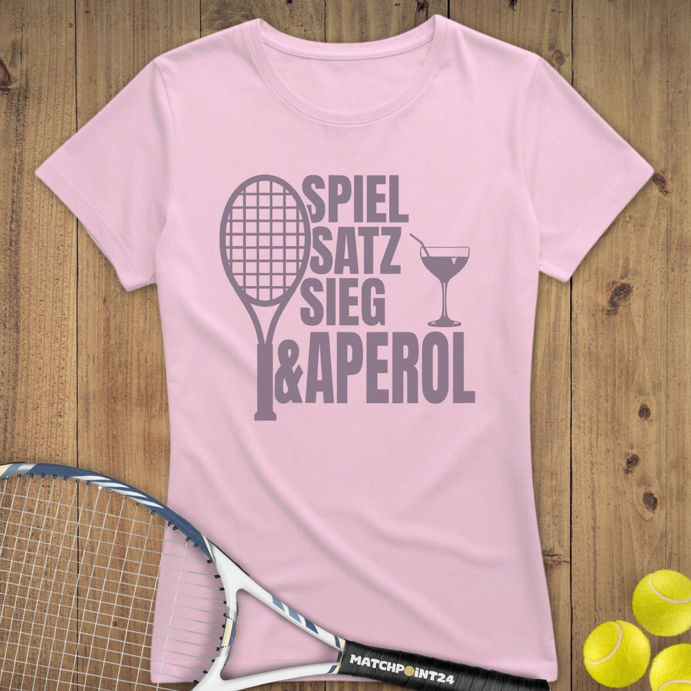 Spiel Satz Sieg Aperol | Premium Damen T-Shirt - Matchpoint24 - Kleidung für Tennisfans