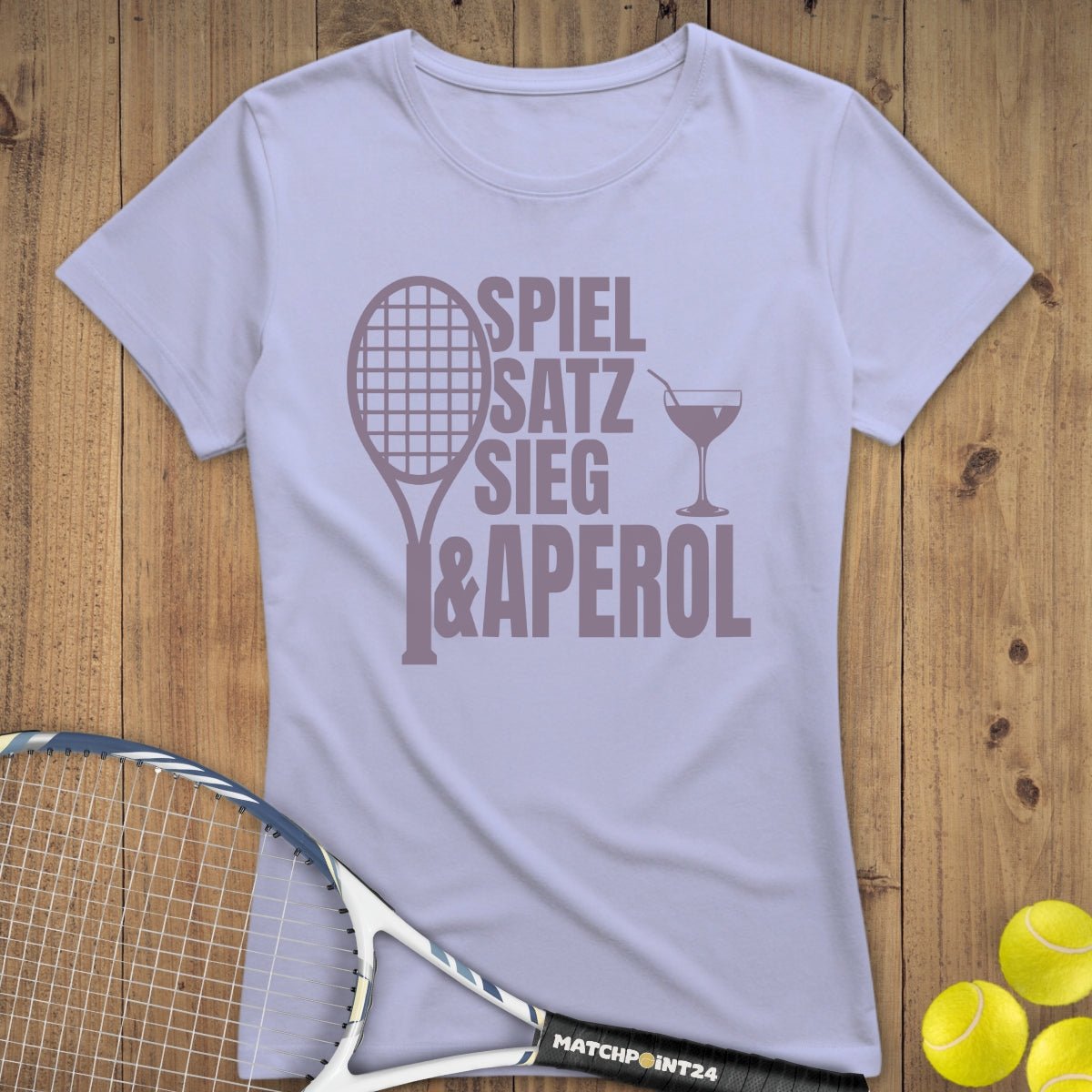 Spiel Satz Sieg Aperol | Premium Damen T-Shirt - Matchpoint24 - Kleidung für Tennisfans