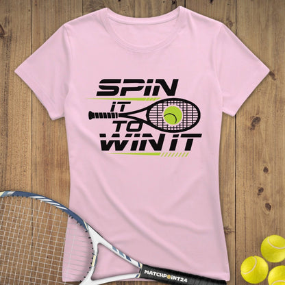 Spin it to win it performance | Premium Damen T-Shirt - Matchpoint24 - Kleidung für Tennisfans