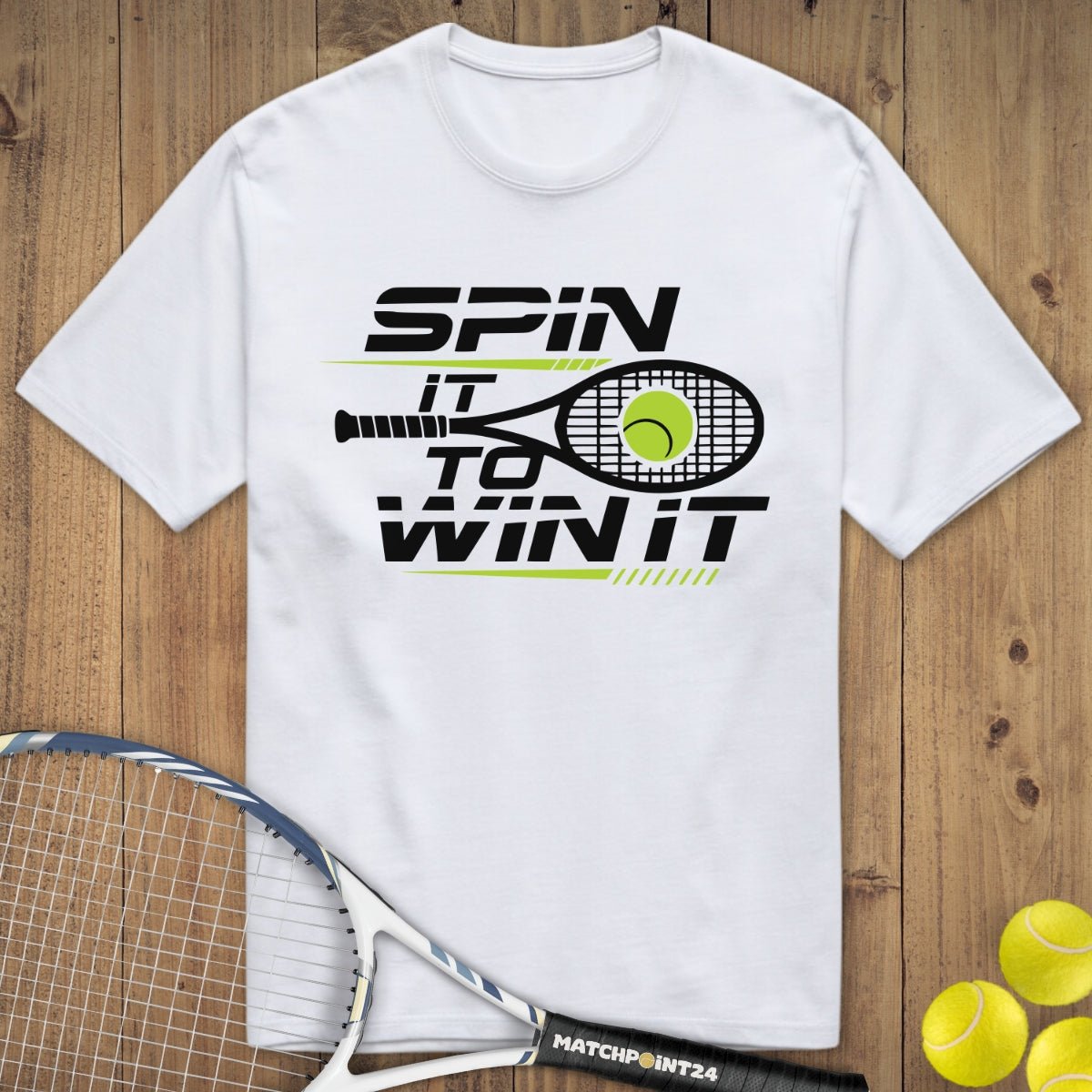 Spin it to win it performance | Premium Herren T-Shirt - Matchpoint24 - Kleidung für Tennisfans